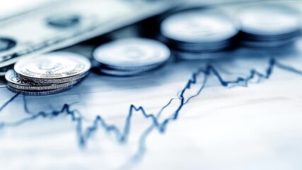Financial Growth Coins  Chart. - Powered by Adobe