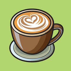 An assortment of hot morning beverages, including coffee, cappuccino, and mocha, is served in various mugs with steam rising from them