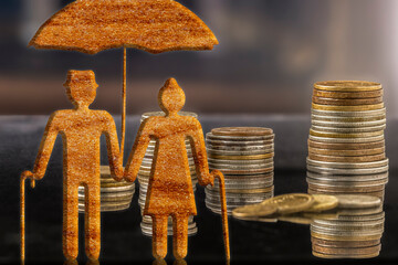 Colombian money Retirement prospects in Colombia,pension retirement concept