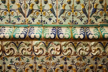 Ceramic tiles on the stove