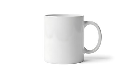 Fototapeta premium Ceramic Coffee Mug Isolated on Pure White Background