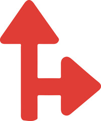 Red Arrow Icon Set – Direction, Navigation, Pointer, Guide Symbols