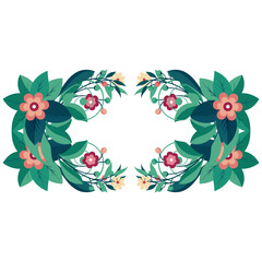 floral background with butterflies