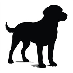 Dog Silhouette Vector Illustration