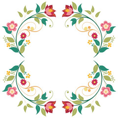 Obraz premium floral background with butterflies