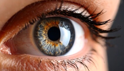Fototapeta premium Closeup human eye detail