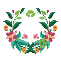 floral background with butterflies