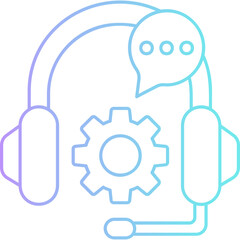 Gradient Customer Support Icon