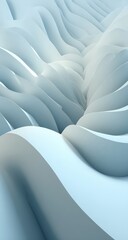 Obraz premium Abstract Geometric Shapes In Light Blue Tones