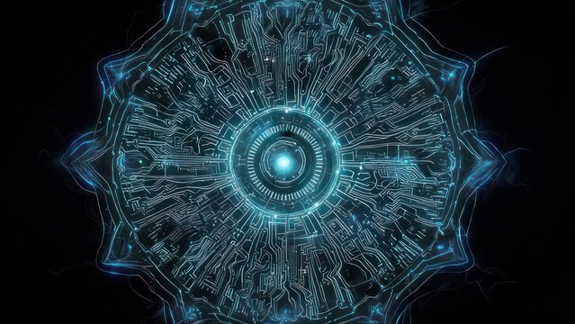 Abstract digital mandala