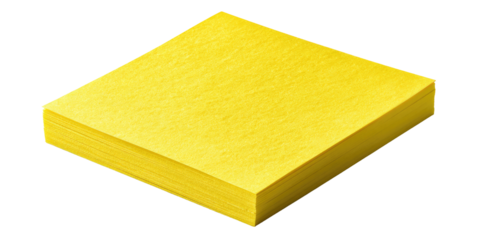 Stack of yellow sticky notes