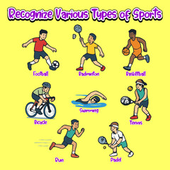 Educational poster vector design for children