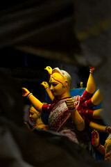 Divinity in progress at Kumartuli, where Durga idol was made
