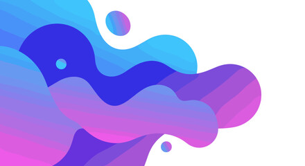 Abstract fluid shapes background with vibrant gradient colors, modern graphic design style