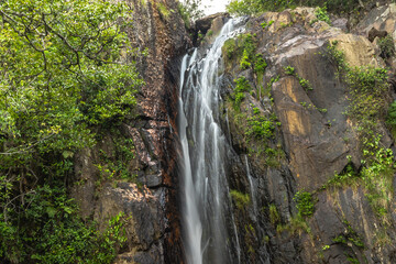 Fototapeta premium Cachoeira na cidade Cavalcante, Estado de Goiás, Brasil, região da chapada dos veadeiros