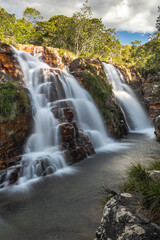 Cachoeira na cidade Cavalcante, Estado de Goiás, Brasil, região da chapada dos veadeiros