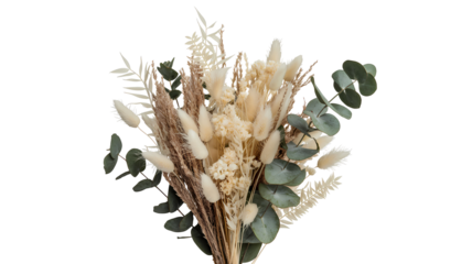 Boho floral arrangement dried flowers eucalyptus bouquet wedding decor centerpiece home decoration rustic style design