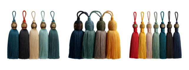 Colorful Decorative Tassels for Craft and Home Decor Projects