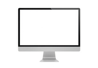 Modern computer monitor display isolated on transparent background