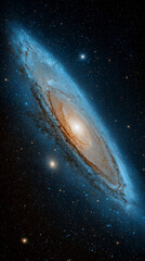 Obraz premium Spiral Galaxy with Stars in Space