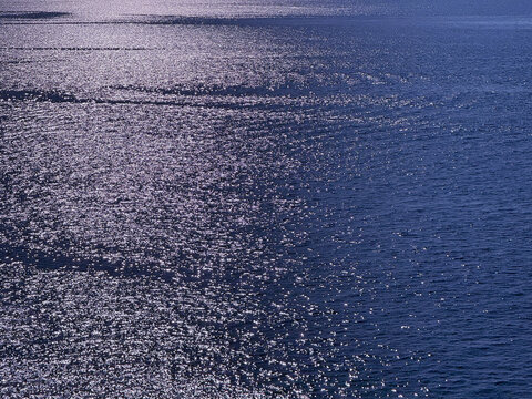 Sea water blue sparkling surface background.