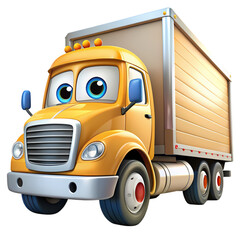 Animated Delivery Truck A Friendly Face on the Road