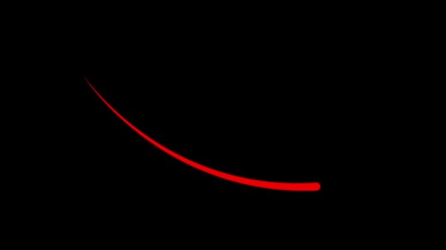 Cash down, arrow and dollar stocks graph, market fall. Business growth arrow and graph chart animation. arrow down business graph icon animation. business chart concept