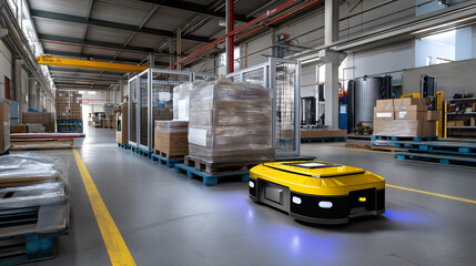 Self-Driving AGV Enhancing Material Transport in Factories