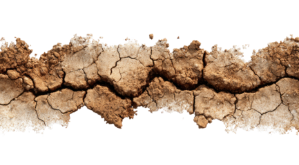 Cracked earth texture, horizontal band