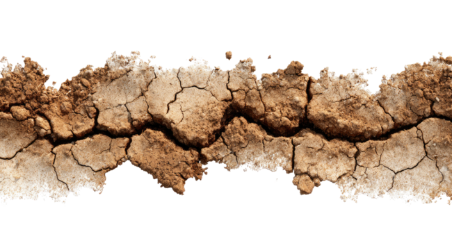 Cracked earth texture, horizontal band