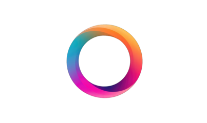 Vibrant, colorful circle graphic