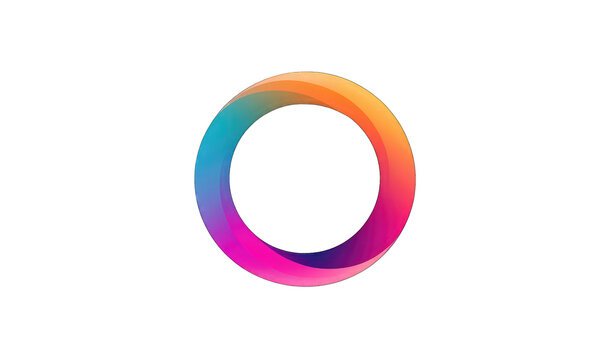 Vibrant, colorful circle graphic