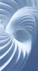 Abstract Whirl Design In Light Blue And White
