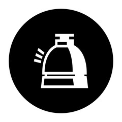 black and white illustration of bell icon