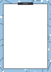 A4-size notebook page 

