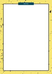 A4-size notebook page 

