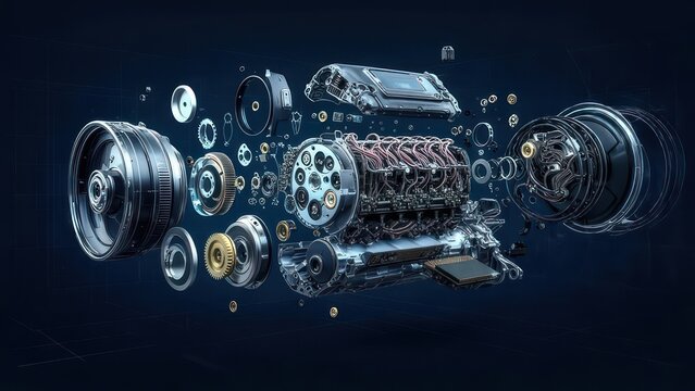 Engine exploded view