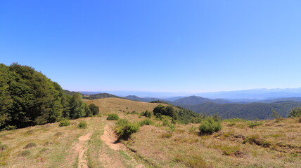 mountain landscape with blue sky