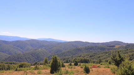 autumn landscape with mountains