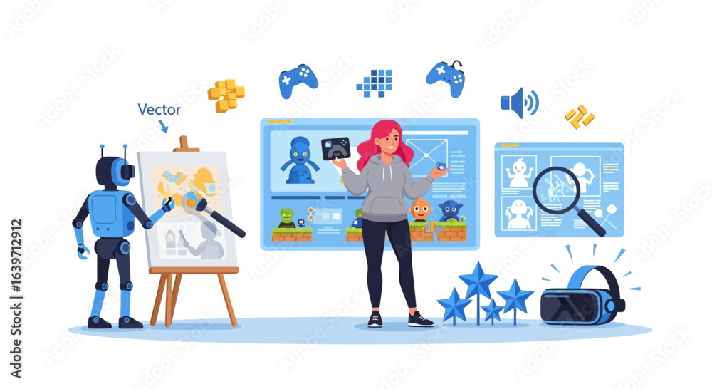 Wall mural digital creation process with artificial intelligence and human designer