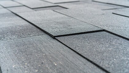 Fototapeta premium Gray roofing tiles texture closeup