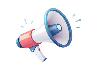 A MegaPhone Illustration: Powerful Announcement Graphics for Marketing & Communication 3d icon illustration transparent png