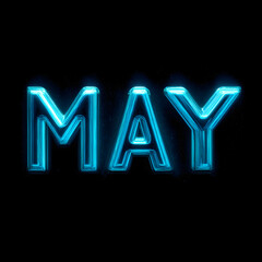 May Month Text