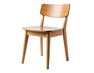 Mid-Century Modern Wooden Chair: Elegant Design, Simple Lines, Classic Furniture