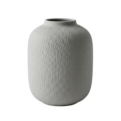 Modern textured grey ceramic vase for home decor