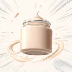 Creamy Foundation Jar Swirl.