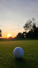 golf ball and hole