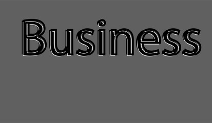 business text written in lowercase letters.Vector lettering design.