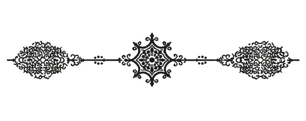 Ornate black symmetrical design