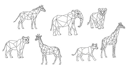 Fototapeta premium giraffe vector illustration